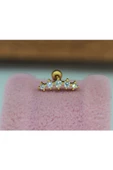 Cerrahi Çelik Tragus, Kıkırdak, Helix 8 Mm Piercing (ÇİFT TARAFLI AÇILABİLİR) - 1