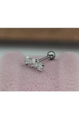 Paslanmaz Kararmaz Cerrahi Çelik Tragus, Kıkırdak, Helix 8 Mm Piercing (ÇİFT TARAFLI AÇILABİLİR) - 2
