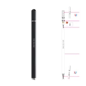Dokunmatik Tablet Telefon Kalemi +1 Yedek Uç Renk Geçişli Passive Stylus Bilgisayar Kalem - 3
