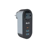 Blic Termal Akım Korumalı, Isıya Dayanıklı Tekli Priz 2xUSB 1xType C FTR-07 - 1