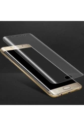 Samsung Galaxy S7 Edge Uyumlu  Tam Kaplayan Kırılmaz Esnek Süper Pet Ekran Koruyucu - 2