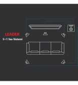 5+1 Leader H5873 1400W 5.1 Sinema Ses Sistemi - 2