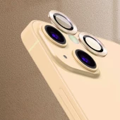 Vendas iPhone 13 Mini Lins Serisi Renkli Çerçeveli Kamera Lens Koruyucu - 7