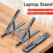 Torima JX-18 Laptop Stand MacBook Notebook Katlanabilir Taşınabilir Metal Standı Siyah - 6