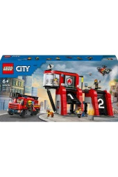 ® City İtfaiye Kamyonlu İtfaiye Merkezi 60414 -  Yaratıcı Oyuncak Yapım Seti (843 Parça) - 3