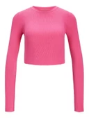 JJXX Bayan Uzun Kollu Crop Triko Kazak 12243660 - 5