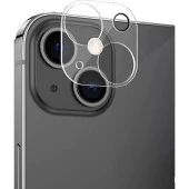 Vendas iPhone 13 Mini Davin Serisi Tam Uyumlu Şeffaf Cam Kamera Lens Koruyucu 2 Adet - 1