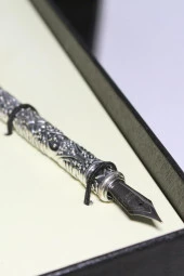 Tüy Divit Antik Kaligrafi Kalem Mürekkep Seti ve 5 Farklı Uç RM2101 - 4