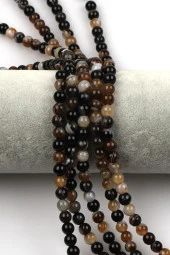 Madagaskar Akik Doğal Taş Dizi 6 mm Küre Kesim thumbnail 1