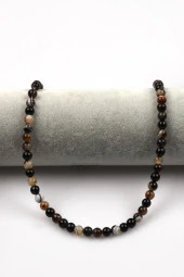 Madagaskar Akik Doğal Taş Dizi 6 mm Küre Kesim thumbnail 2