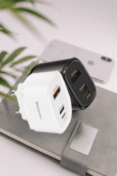 Fuchsia Type-C 20W 20W Usb 1M 27W Type-C Kablolu PD Şarj Cihazı thumbnail 6