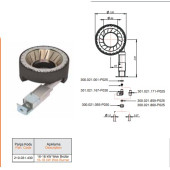 19 cm 16-18 KW Wok Süper Brülör Çift Yanış Nikel Kromlu Tüp-Doğalgaz - 2