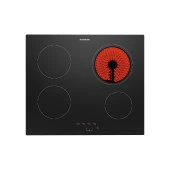 Silverline 3481 Flam - VC8210B01 - BO6501B01 Siyah Cam Ankastre Set thumbnail 3