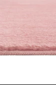 Dekoratif Puffy Peluş Yumuşak Yıkanabilir Kaymaz Taban Kesme Halı Yolluk Pembe - 5
