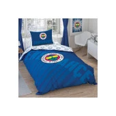 Taç Lisanslı Tek Kişilik Nevresim Takımı Fenerbahçe Lacivert Logo - 1