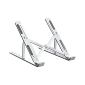 Torima JX-18 Laptop Stand MacBook Notebook Katlanabilir Taşınabilir Metal Standı Gümüş - 1