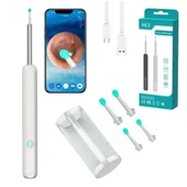 Powermaster PM-24064 Şarjlı Endoskop Kameralı Kulak Temizleme Seti Aleti Android İos Uyumlu HD Görüntü Yedek Başlık - 6