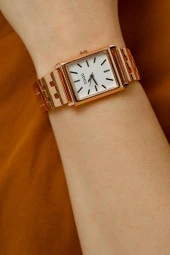 Maria Beyaz Kadran Rose Kordon Kadın Kol Saat - 2