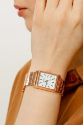 Maria Beyaz Kadran Rose Kordon Kadın Kol Saat - 3