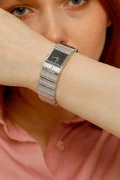 Noi Siyah Kadran Gümüş Kordon Kadın Kol Saat - 4