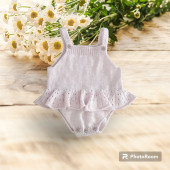 6 Ay - 1 Yaş Kız bebek Zıbın & Bandana Takımı - 3