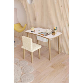 Yüceer Home Montessori Çocuk Oyun Aktivite Masası Welsoft Kumaşlı Oturma Sandalye Takımı - 1