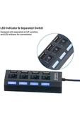 Torima Siyah YD-76 USB 2.0 4 Portlu Bilgisayar Adaptörü - 3
