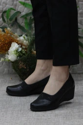 Fort Nfx 42011 Siyah Hafif Rahat Dolgu Taban Şık Kadın Günlük Ayakkabı thumbnail 3