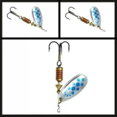 Uyguna-Yakala No:0 Comet Gümüş/mavi Noktalı-ÖKŞ.002 thumbnail 2