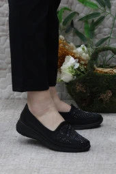 Fort Gnd 1964 Siyah Hafif Rahat Esnek Taban Şık Kadın Günlük Ayakkabı thumbnail 1