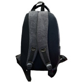Escape 307 Uni Sırt Çantası Kanvas Kumaş Laptop Bölmeli Outdoor (Koyu Antrasit) - 4