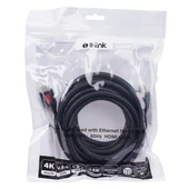 S-Link HDMI Kablo Siyah (5m) 4K - 3