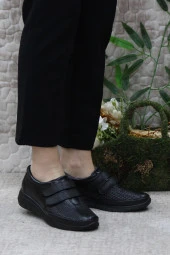 Fort Gnd 42213 Siyah Cırtlı Hafif Rahat Esnek Taban Kadın Günlük Ayakkabı - 2