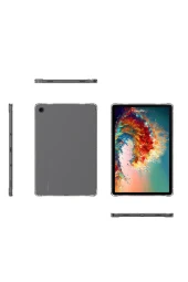 Samsung Galaxy Tab A9 Plus Uyumlu Fuchsia Anti Şeffaf Silikon Kılıf thumbnail 3