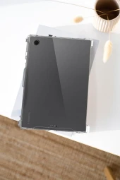 Samsung Galaxy Tab A9 Plus Uyumlu Fuchsia Anti Şeffaf Silikon Kılıf thumbnail 6