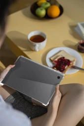 Samsung Galaxy Tab A9 Plus Uyumlu Fuchsia Anti Şeffaf Silikon Kılıf thumbnail 7