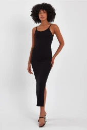 YIRTMAÇLI KALEM ELBİSE (B23-00106) - 2