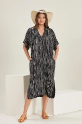 ALEXANDERGARDI V Yaka Cepli Salaş Elbise (b22-288b) - 1