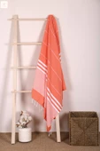 Çizgili %100 Pamuk Soft Peştemal Banyo Plaj Havlusu 100x180 Cm - 1