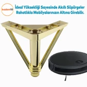 Pars Lüks Mobilya Oturma Grubu Kanepe Tv Ünitesi Koltuk Ayağı Baza Ayakları Plastik 12 Cm Altın - 5
