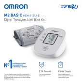 Omron M2 HEM-7121-E Üst Koldan Ölçer Dijital Tansiyon Aleti - 1