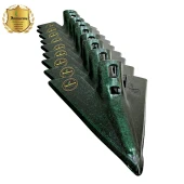 7 MM Demiray Çelik 9 Adet Kültivatör Pabucu (27 CM) - Kazayağı Pabucu (Yeşil) thumbnail 2