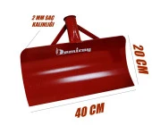 Demiray 2 mm Saç Metal Kar - Tezek Küreme Gelberisi - (3 Adet Küreme Sapı Dahil) thumbnail 3