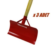 Demiray 2 mm Saç Metal Kar - Tezek Küreme Gelberisi - Sap Dahil Değildir - 3 Adet Fiyatıdır - 1