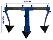 Yağmur Benzinli Çapa Makinalarına Uyumlu Demiray 3'lü Kazayak Aparatı thumbnail 2