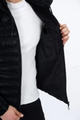 Dynamo Erkek Kapüşonlu Şişme Süet Slim-fit Mont - 2