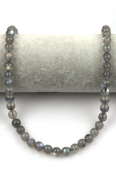 Labradorit ( A Kalite ) Doğal Taş Dizi 8 mm Küre Kesim thumbnail 2