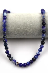 Madagaskar Akik Doğal Taş Dizi 8 mm Küre Kesim thumbnail 2