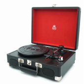 GPO Soho Çanta Pikap Çalar Stereo Hoparlör Siyah - 1