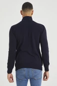 Erkek Slim Fit Yarım Balıkçı Yaka Basic Triko Kazak - 11